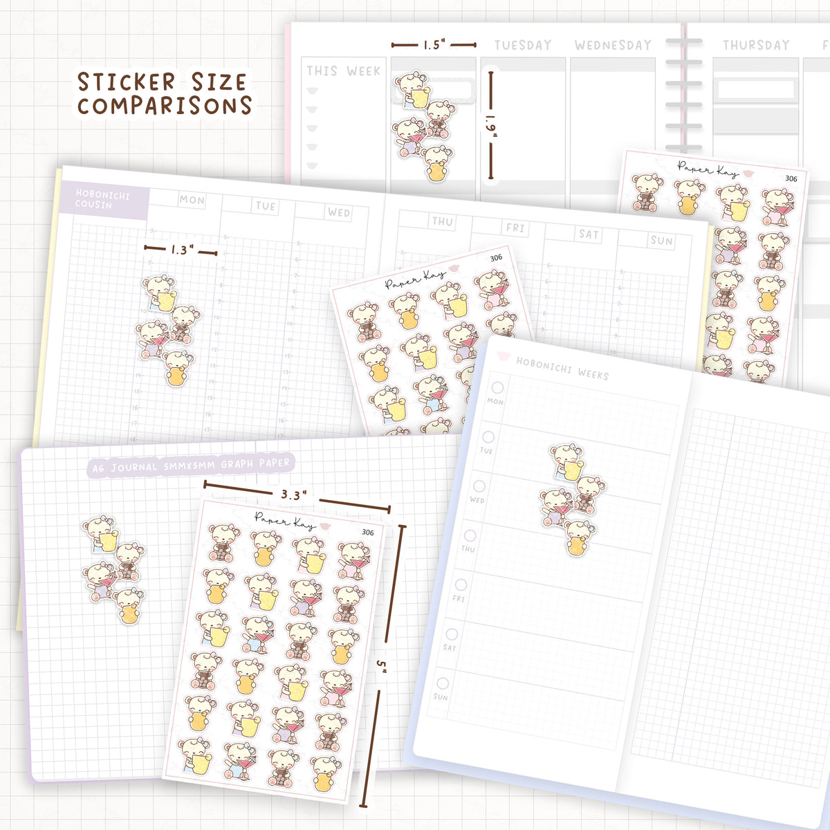Summer Drinks Sticker Sheet