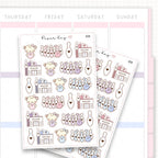 Bowling Sticker Sheet