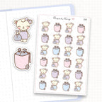 Rubbish Bin Sticker Sheet