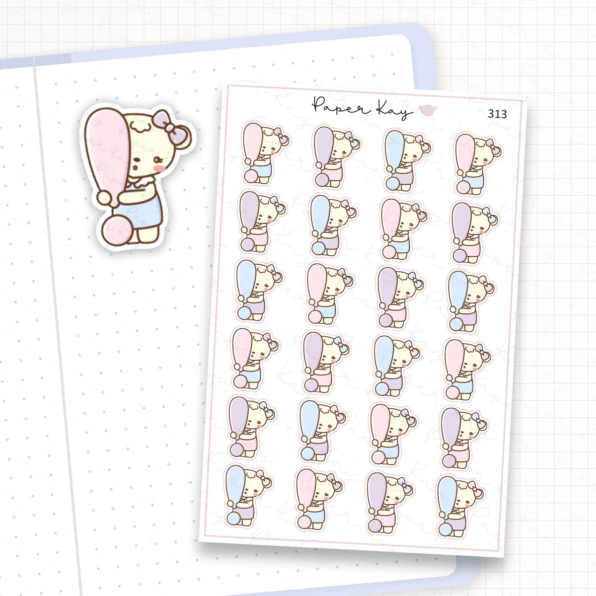 Exclamation Point Sticker Sheet