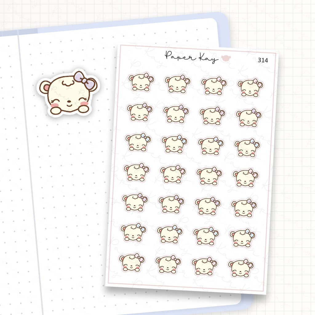 Zoomed in image of the doodles from a character planner sticker sheet.