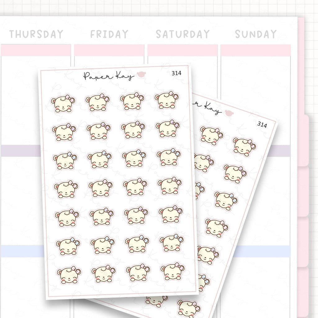 Sticker sheet product measurement.