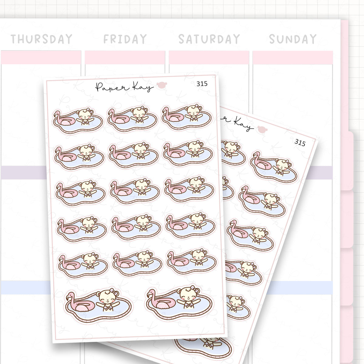 Pool Sticker Sheet