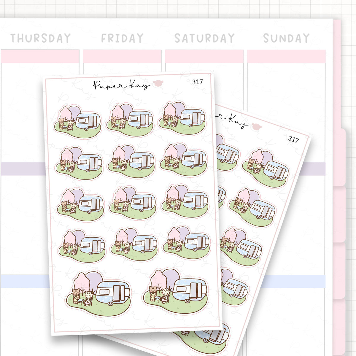 Caravan Sticker Sheet