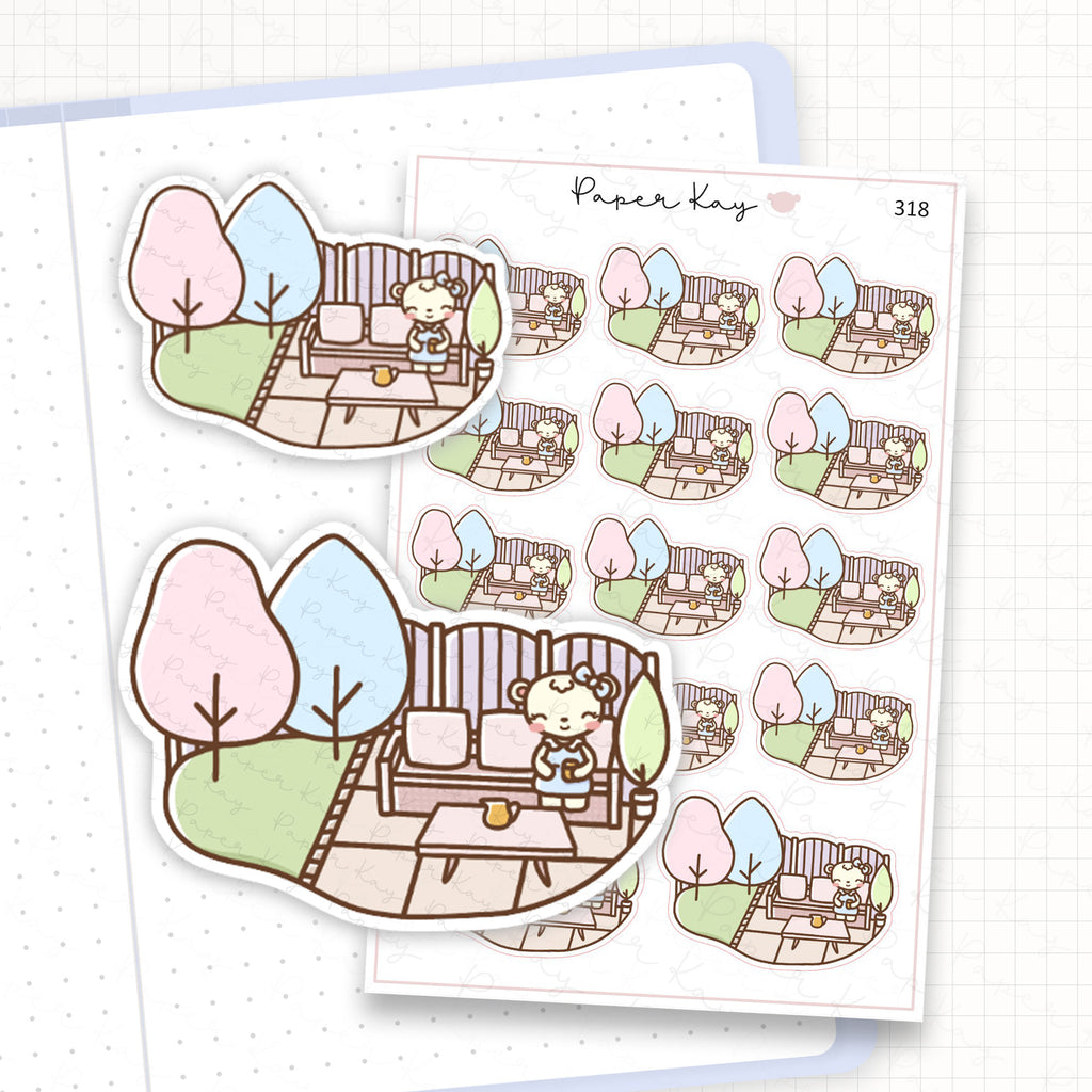 Garden Patio Sticker Sheet
