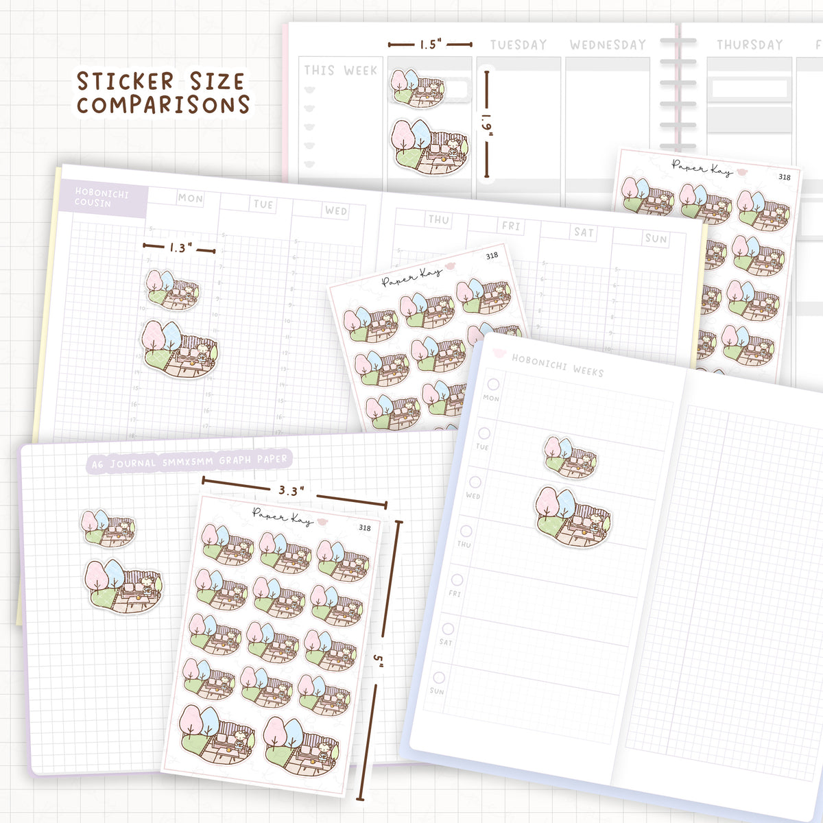 Garden Patio Sticker Sheet