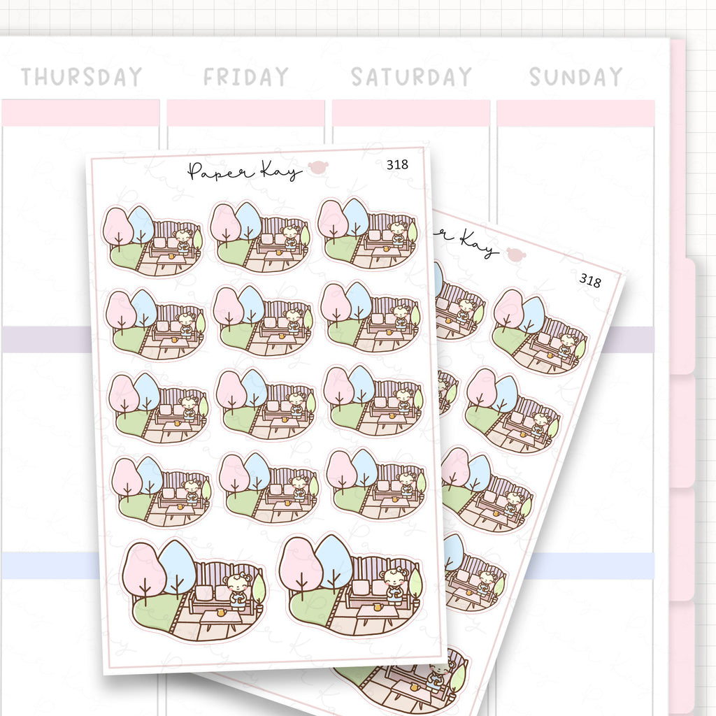 Garden Patio Sticker Sheet