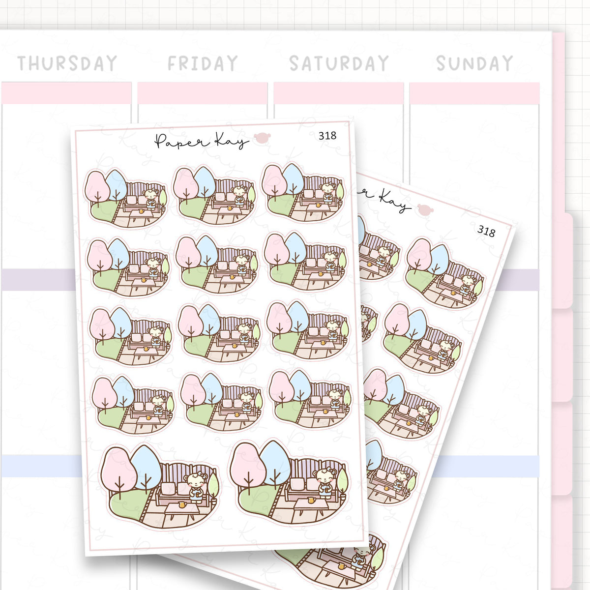 Garden Patio Sticker Sheet