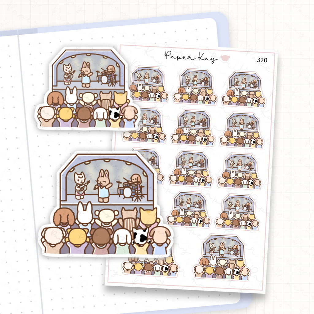 Zoomed in image of the doodles from a character planner sticker sheet.