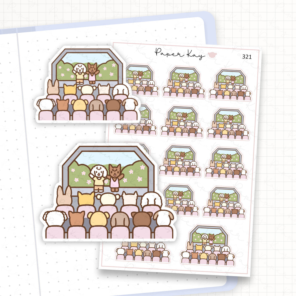 Zoomed in image of the doodles from a character planner sticker sheet.