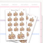 Sticker sheet product measurement.