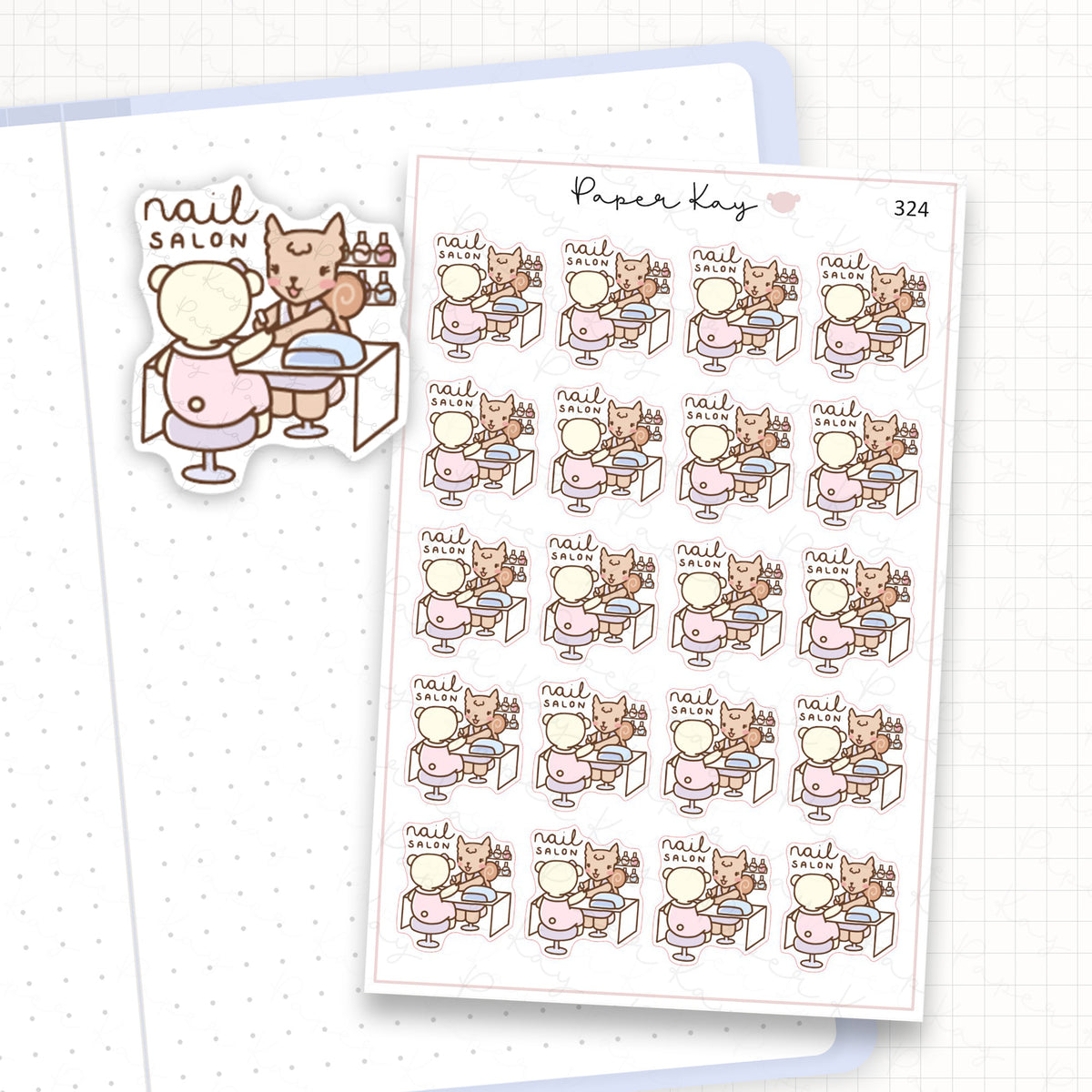 Nail Salon Sticker Sheet