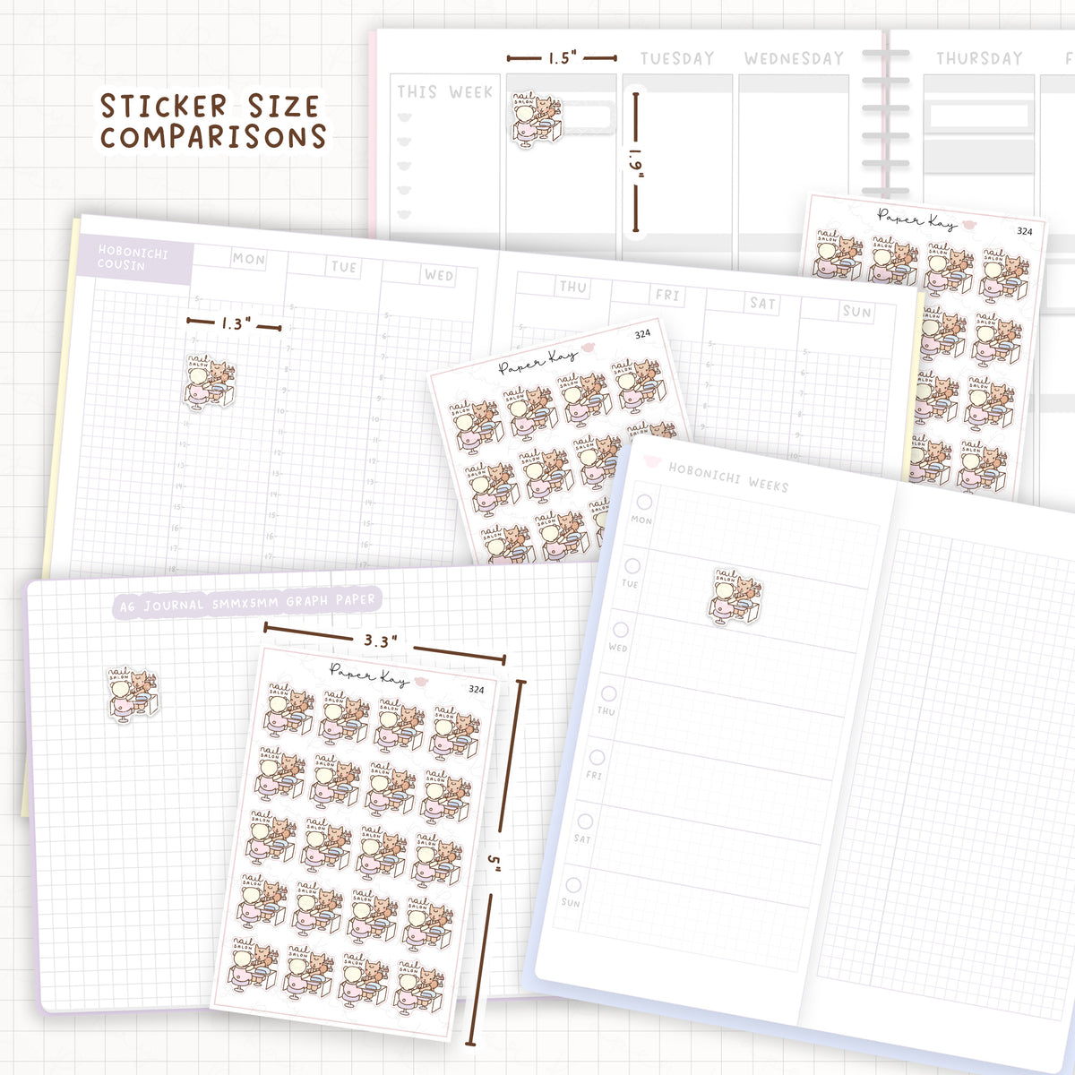 Nail Salon Sticker Sheet