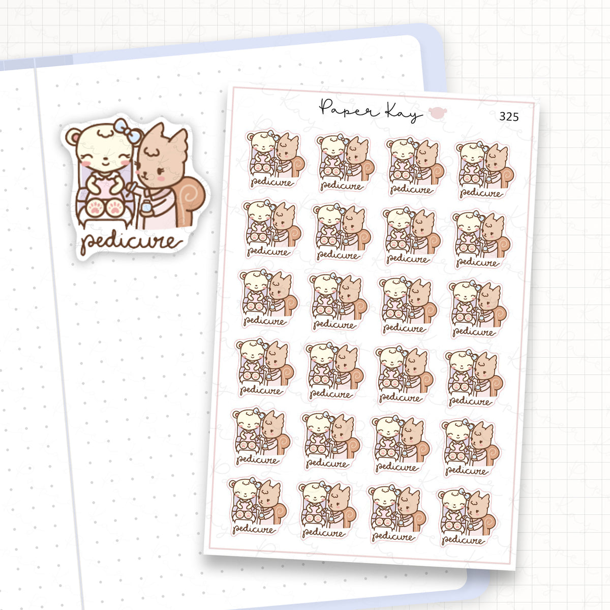 Pedicure Sticker Sheet