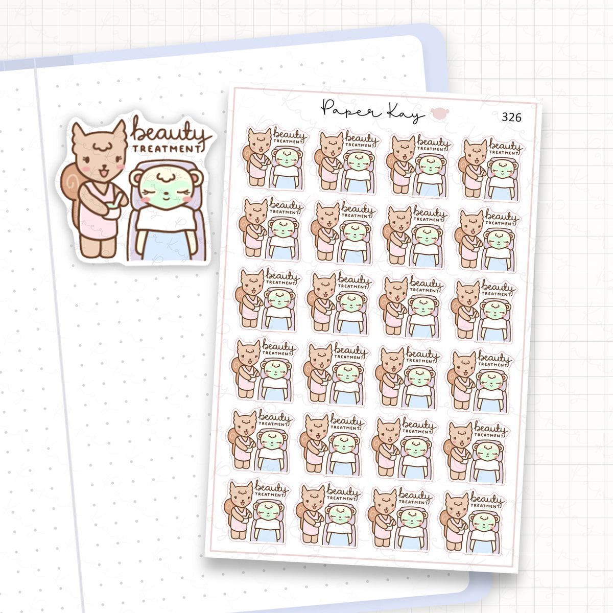 Beauty Treatment Sticker Sheet