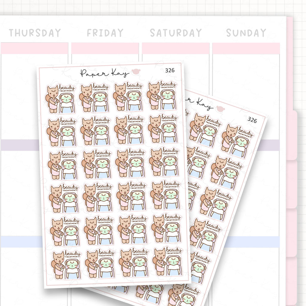 Beauty Treatment Sticker Sheet