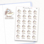 Zoomed in image of the doodles from a character planner sticker sheet.