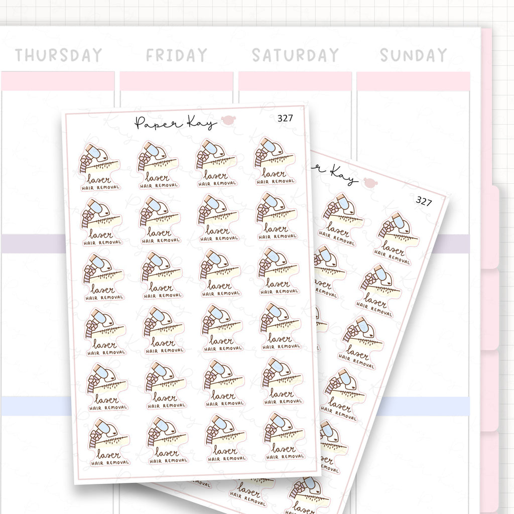 Sticker sheet product measurement.