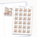 Leg Waxing Sticker Sheet