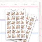 Leg Waxing Sticker Sheet