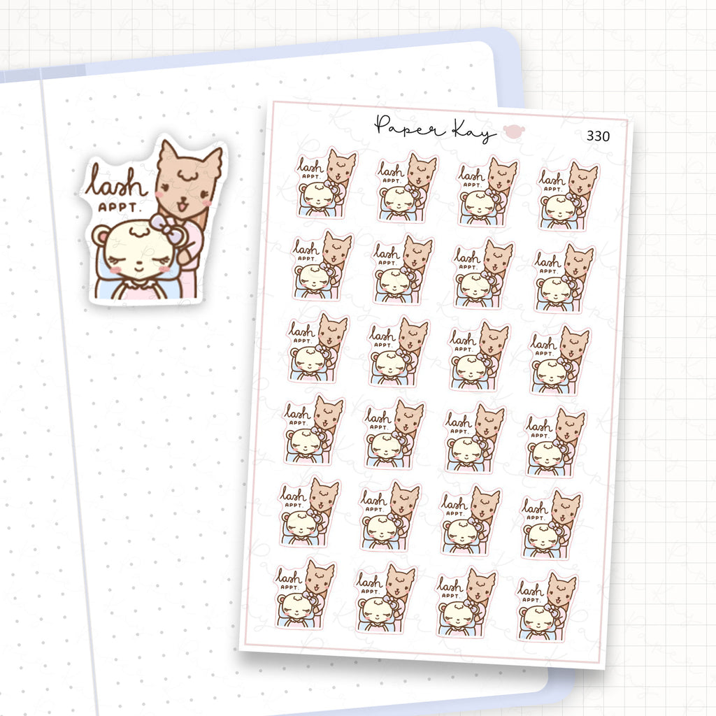 Lash Appointment Sticker Sheet