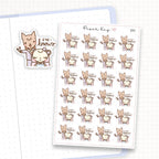 Eyebrow Appointment Sticker Sheet