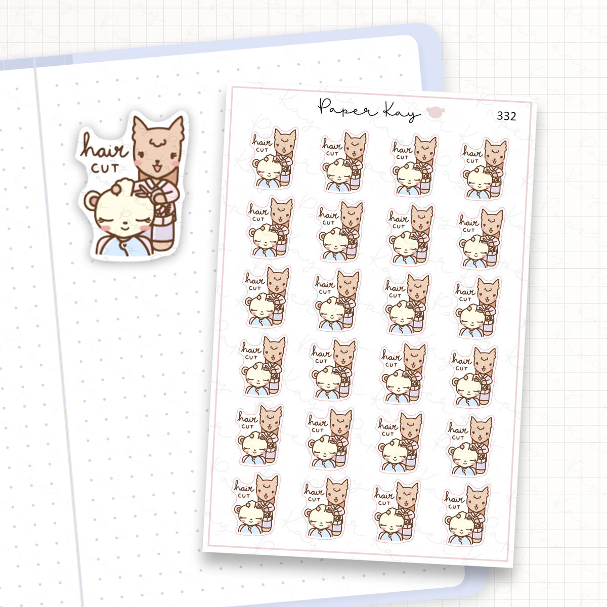 Haircut Sticker Sheet