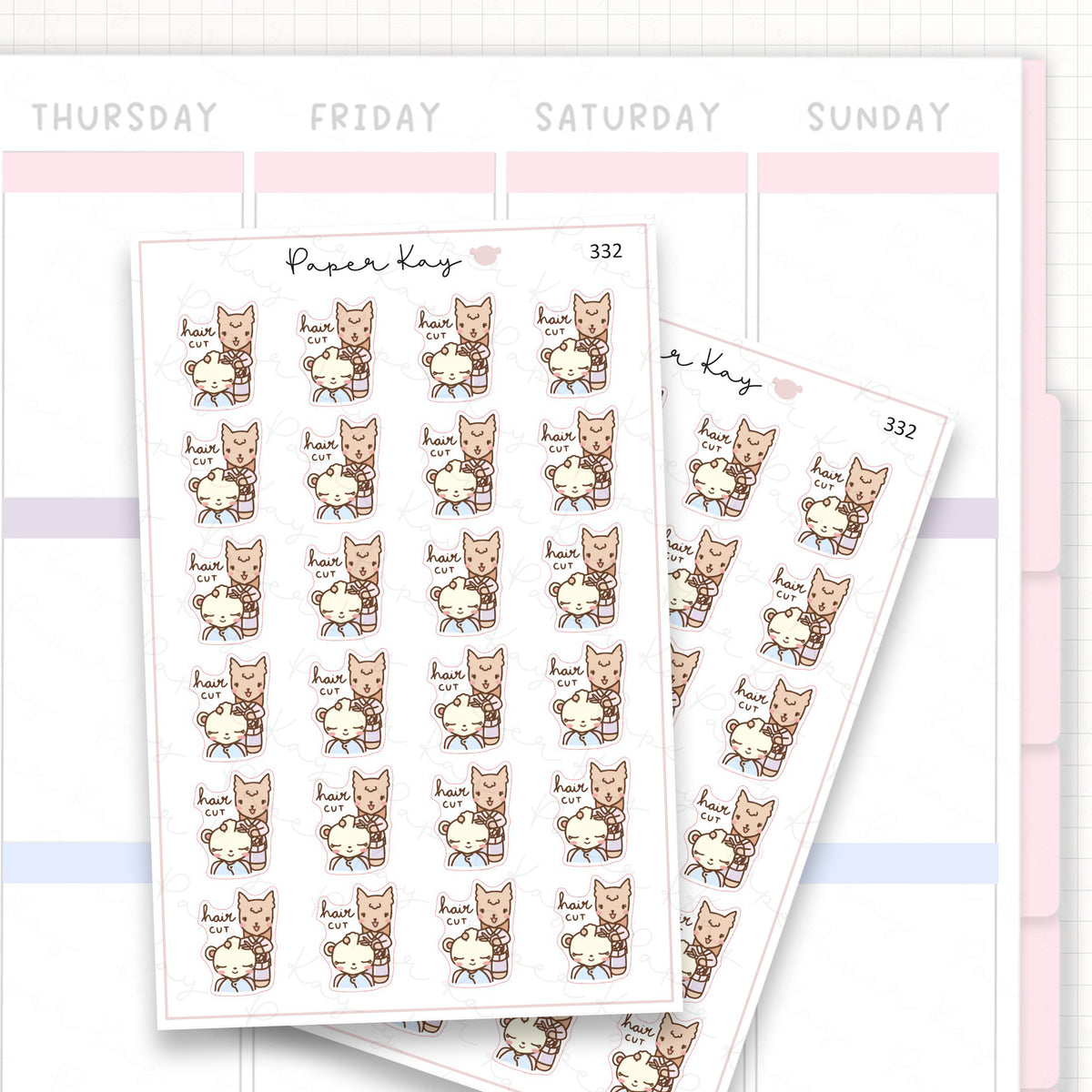 Haircut Sticker Sheet