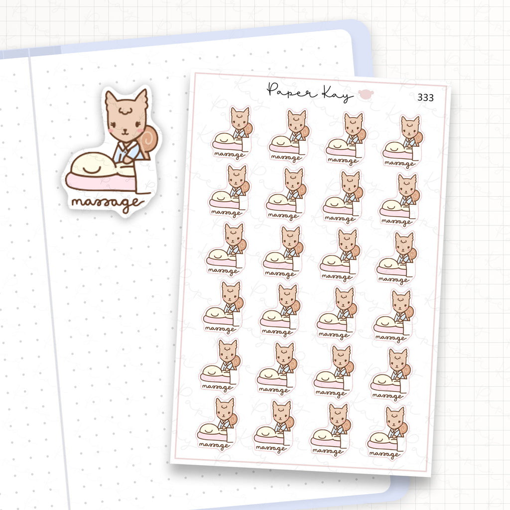 Massage Appointment Sticker Sheet
