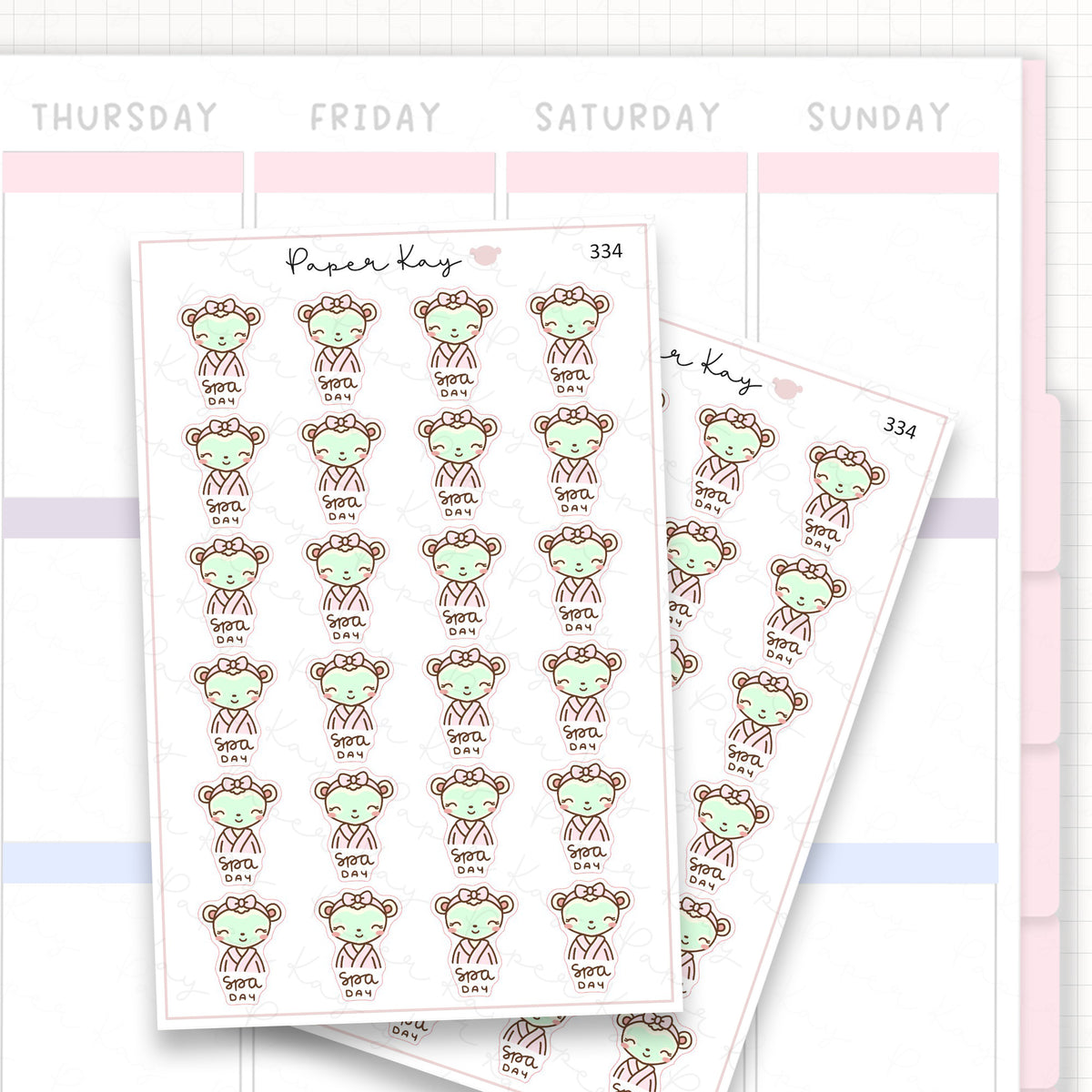 Spa Day Sticker Sheet