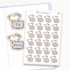 TV and Movie Sticker Sheet