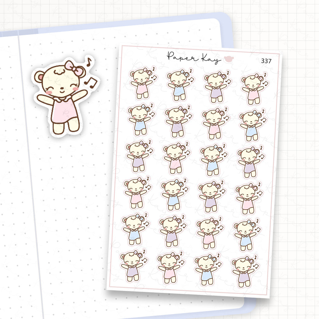 Dancing to Music Sticker Sheet