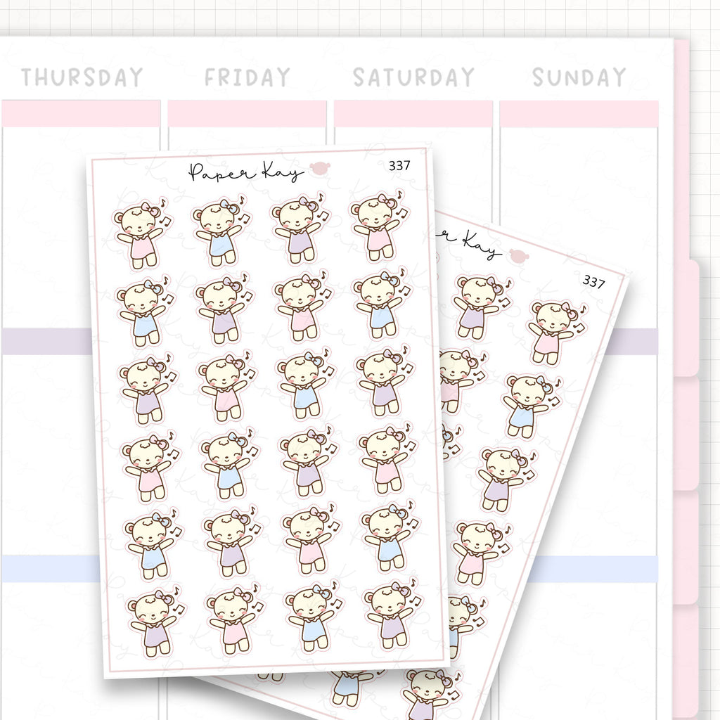 Dancing to Music Sticker Sheet