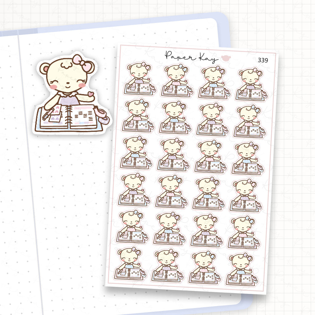 Dot the Bear Planning Sticker Sheet