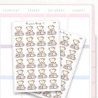 Dot the Bear Planning Sticker Sheet