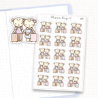 Couples Holiday Sticker Sheet