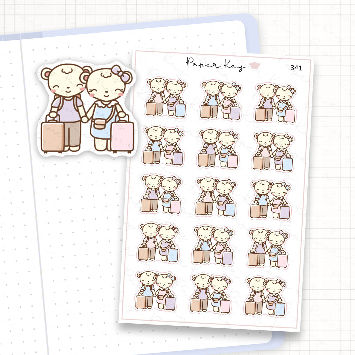 Couples Holiday Sticker Sheet