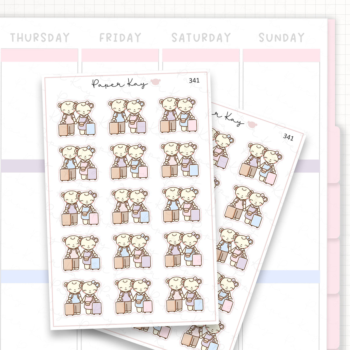 Couples Holiday Sticker Sheet