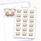 Couples Dinner Sticker Sheet