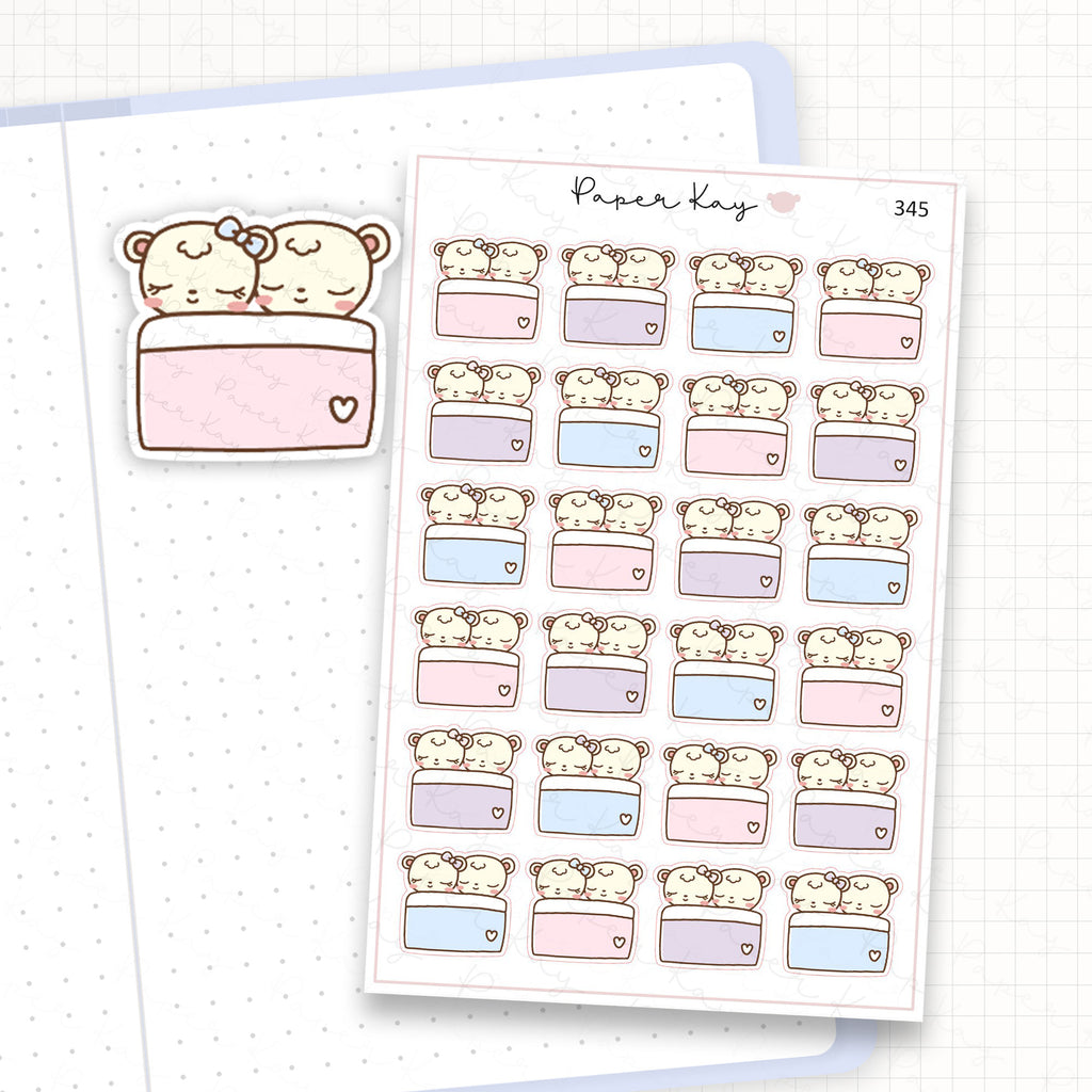 Napping Couple Sticker Sheet