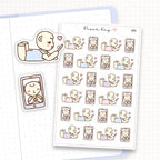 Couple Video Chatting Sticker Sheet