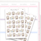 Couple Video Chatting Sticker Sheet