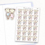 Couple on a Walk Sticker Sheet