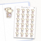 Couple Hugging Sticker Sheet