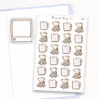 Zoomed in image of the doodles from a character planner sticker sheet.