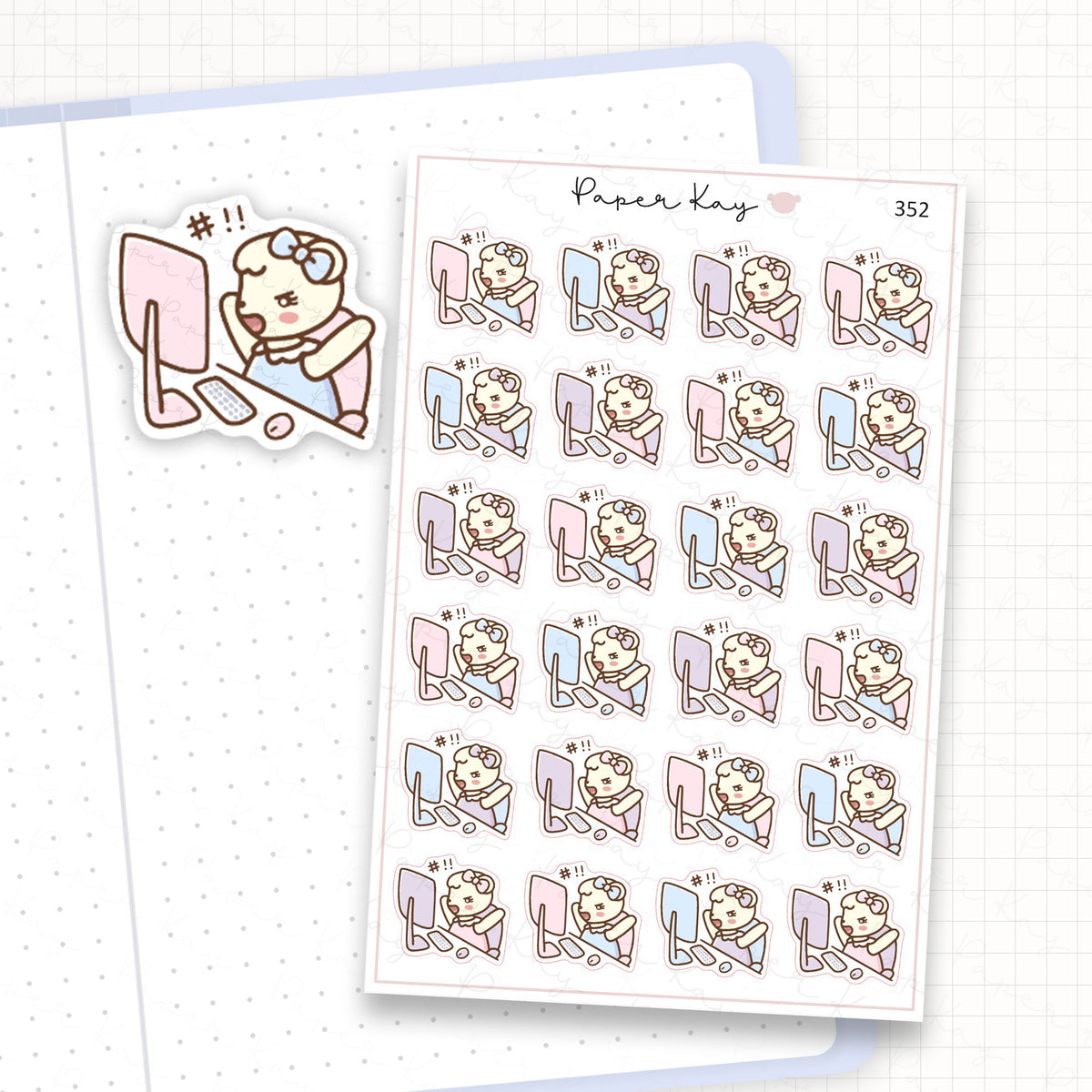 Mad at Work Sticker Sheet