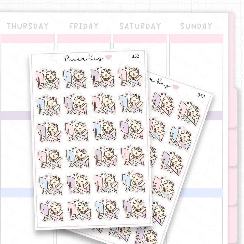 Mad at Work Sticker Sheet