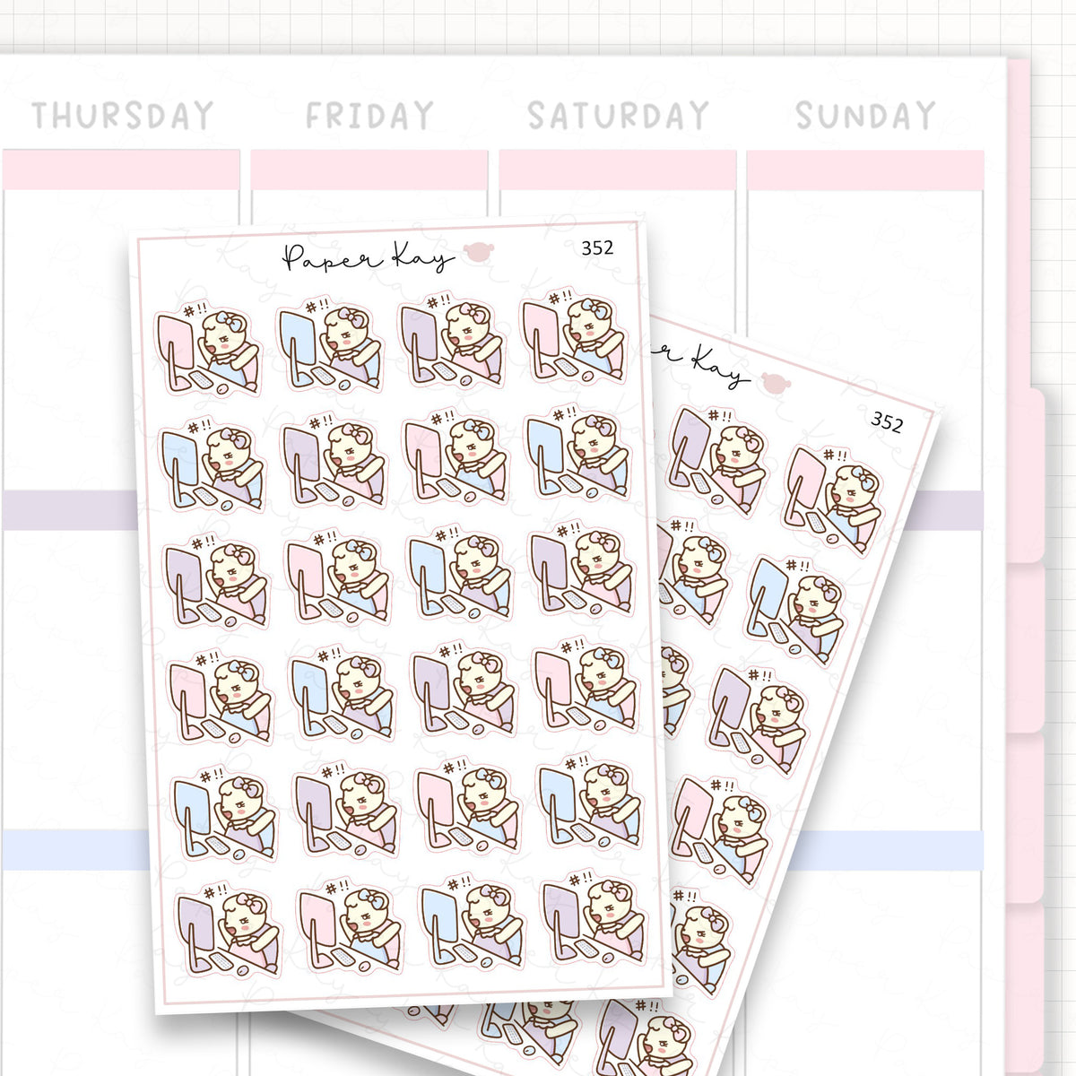 Mad at Work Sticker Sheet