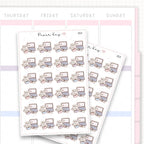 Sticker sheet product measurement.