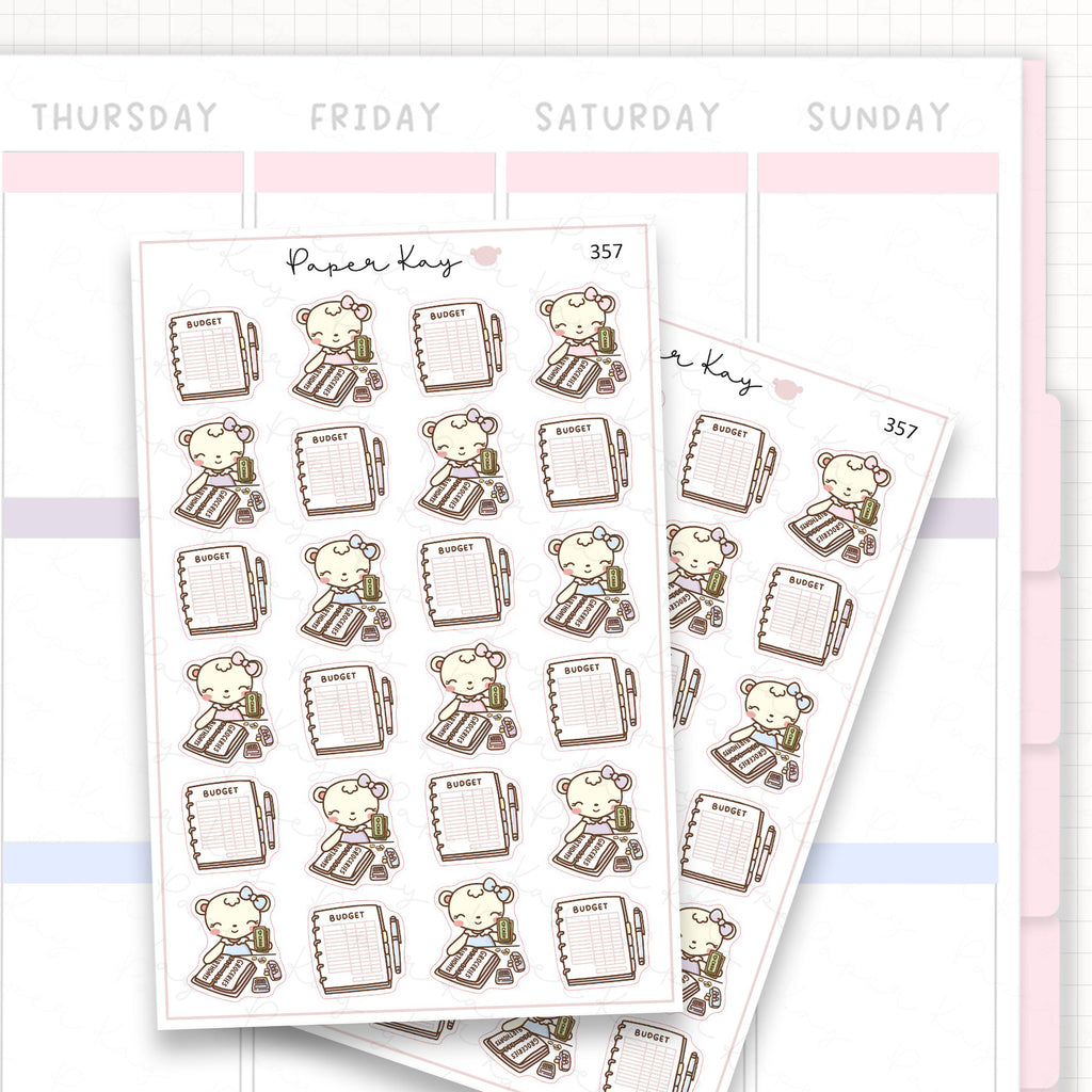 Budgeting Sticker Sheet